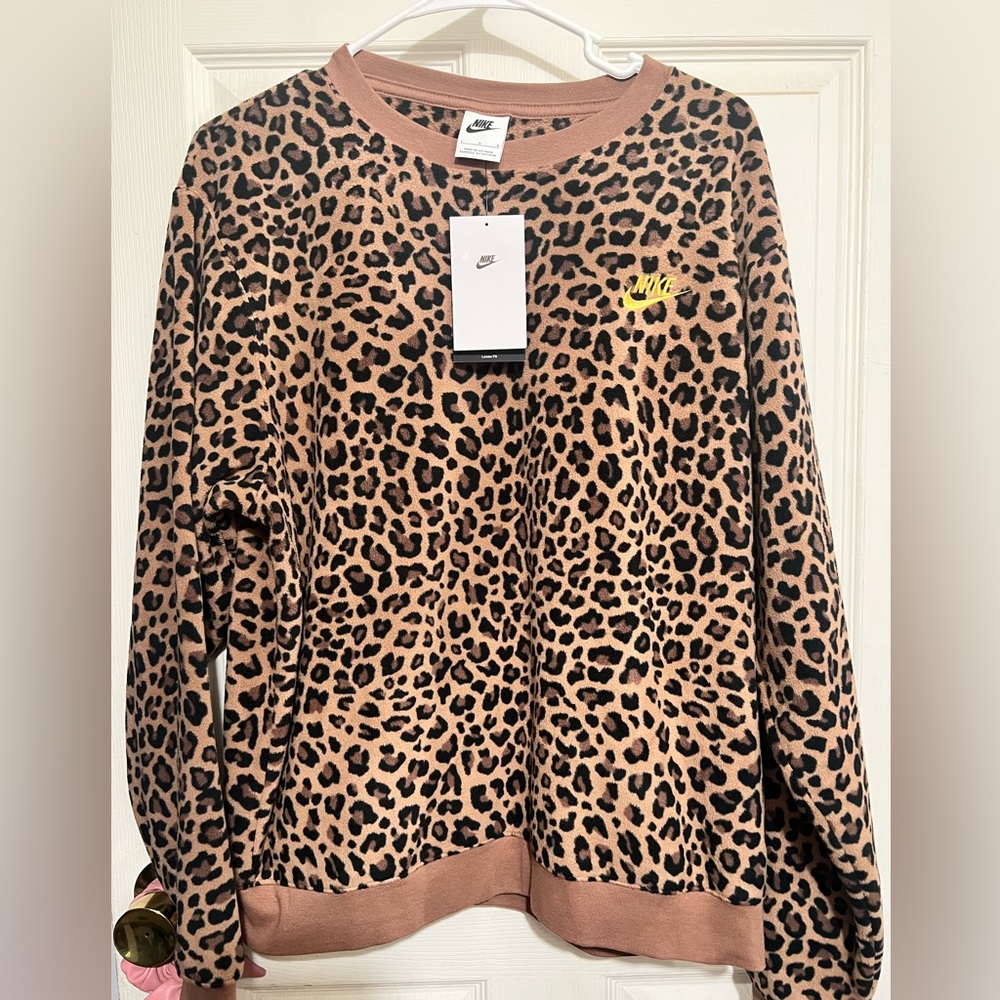 Nike fleece crew-neck sweater 🐆